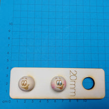 Lade das Bild in den Galerie-Viewer, 5er Set, Holzkugeln mit Gesicht (20mm)