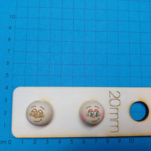 Lade das Bild in den Galerie-Viewer, 5er Set, Holzkugeln mit Gesicht (20mm)