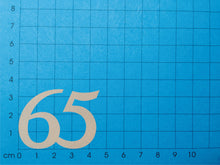 Lade das Bild in den Galerie-Viewer, 25 x Jubiläumszahl "65" aus 1mm-Glitzer-Filz