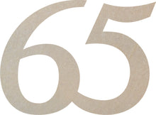 Lade das Bild in den Galerie-Viewer, 25 x Jubiläumszahl "65" aus 1mm-Glitzer-Filz