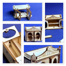 Lade das Bild in den Galerie-Viewer, Buffet (Oberteil), Wandregal und 1 Stuhl für Puppenhaus