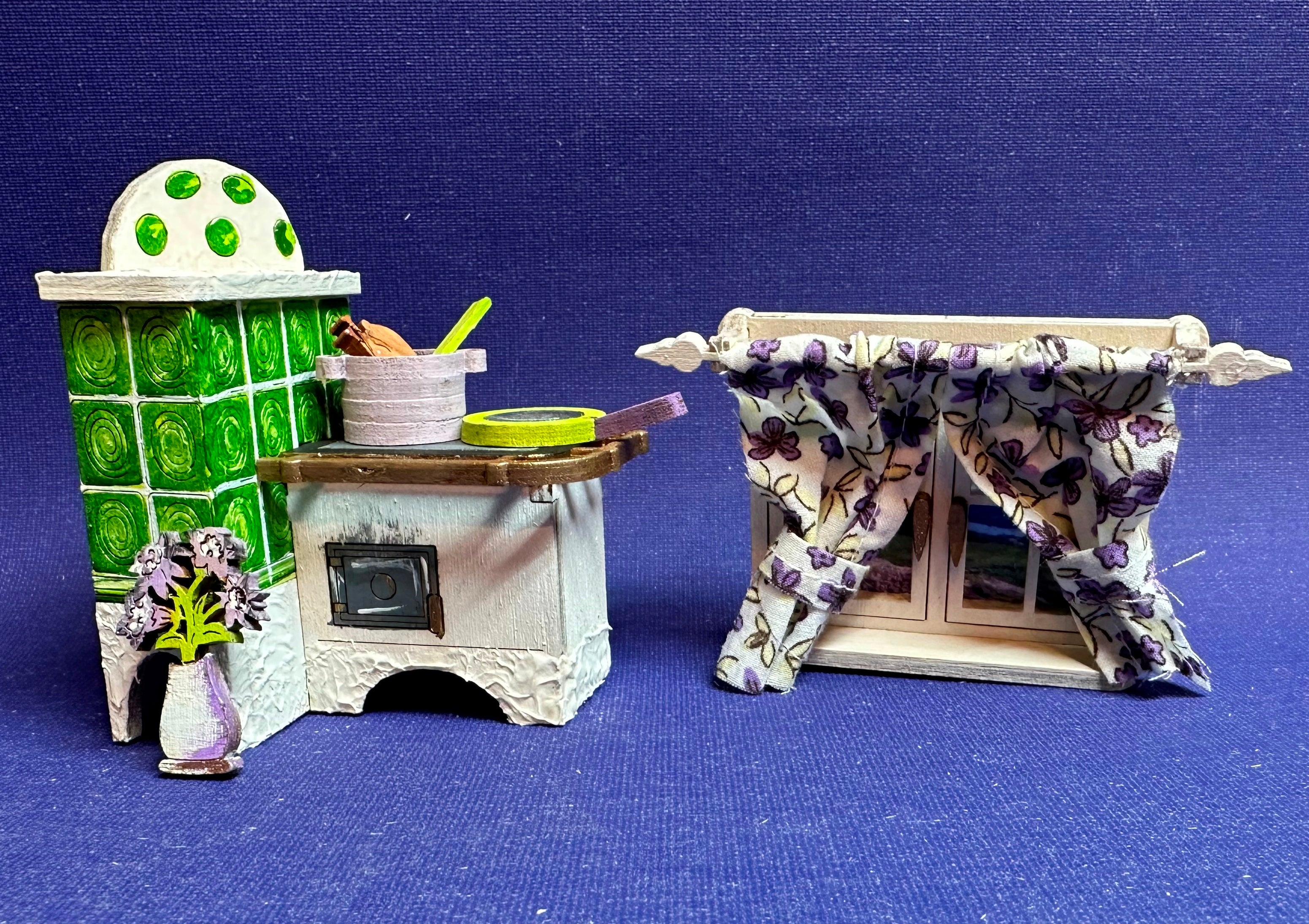 Mini-Blumentopf Aus Holz Für Puppenhäuser – 1:12, Detailgetreu & Dekorativ