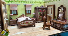 Lade das Bild in den Galerie-Viewer, Komplettset "Schlafzimmer" für Puppenhaus