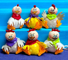 Lade das Bild in den Galerie-Viewer, Küken / Hühner zum Fädeln aus Filz, 6er Set