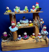 Lade das Bild in den Galerie-Viewer, Küken / Hühner zum Fädeln aus Filz, 6er Set