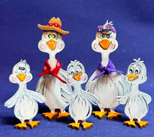 Lade das Bild in den Galerie-Viewer, Gänsefamilie, 5er Set, zum Stellen