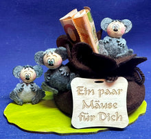Lade das Bild in den Galerie-Viewer, Mäuse zum Fädeln aus Filz, 6er Set