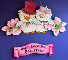 Lade das Bild in den Galerie-Viewer, Vogel mit Zylinder für Zaun oder Ast