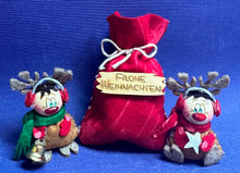 Lade das Bild in den Galerie-Viewer, Rentiere zum Fädeln aus Filz, 6er Set (verschiedene Farben)