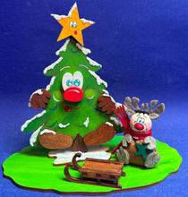 Lade das Bild in den Galerie-Viewer, Rentiere zum Fädeln aus Filz, 6er Set (verschiedene Farben)