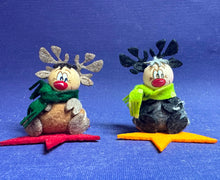 Lade das Bild in den Galerie-Viewer, Rentiere zum Fädeln aus Filz, 6er Set (verschiedene Farben)