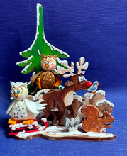 Lade das Bild in den Galerie-Viewer, Eulen zum Fädeln aus Filz, 6er Set (verschiedene Farben)