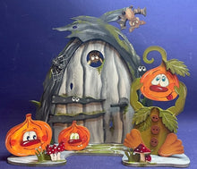 Lade das Bild in den Galerie-Viewer, Bastelset: Tür mit Kürbisfigur und Kürbisse