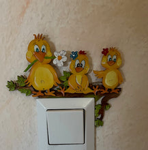 Lade das Bild in den Galerie-Viewer, Lichtschalter-Deko für eckige Lichtschalter (Ostern u. Frühjahr u. fürs ganze Jahr