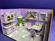 Lade das Bild in den Galerie-Viewer, Buffet (Oberteil), Wandregal und 1 Stuhl für Puppenhaus