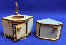 Lade das Bild in den Galerie-Viewer, Eckspüle mit Eckhängeschrank für Puppenhaus