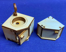 Lade das Bild in den Galerie-Viewer, Eckspüle mit Eckhängeschrank für Puppenhaus