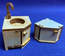 Lade das Bild in den Galerie-Viewer, Eckspüle mit Eckhängeschrank für Puppenhaus