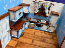 Lade das Bild in den Galerie-Viewer, Kühlschrank und Küchenschrank für Puppenhaus
