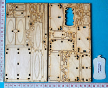 Lade das Bild in den Galerie-Viewer, Schrank und Spiegelkommode für Puppenhaus