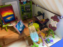Lade das Bild in den Galerie-Viewer, Komplettset "Bastelzimmer" für Puppenhaus