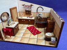Lade das Bild in den Galerie-Viewer, Komplettset "Badezimmer" für Puppenhaus