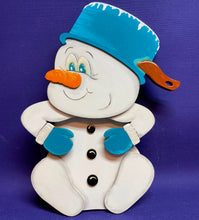 Lade das Bild in den Galerie-Viewer, Schneemann mit Topf für Zaun