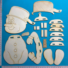 Lade das Bild in den Galerie-Viewer, Schneemann mit Topf für Zaun