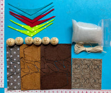 Lade das Bild in den Galerie-Viewer, Hasen zum Fädeln aus Filz, 6er Set