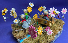 Lade das Bild in den Galerie-Viewer, Katzen aus Filz (3er Set), verschiedene Farben