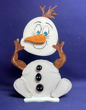 Lade das Bild in den Galerie-Viewer, Schneemann Snowy mit Kopf in der Hand 30cm