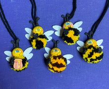 Lade das Bild in den Galerie-Viewer, Pompom-Bienen mit Kugelgesicht