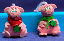Lade das Bild in den Galerie-Viewer, Schweine zum Fädeln aus Filz, 6er Set