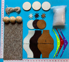 Lade das Bild in den Galerie-Viewer, Katzen aus Filz (3er Set), verschiedene Farben