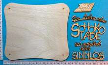 Lade das Bild in den Galerie-Viewer, Schriftzug "Ein Leben ohne Schokolade ist möglich aber sinnlos" aus Holz