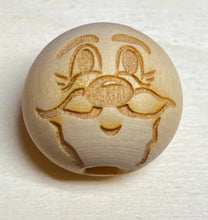 Lade das Bild in den Galerie-Viewer, 5er Set, Holzkugeln - Tiere und Fantasie (20mm)