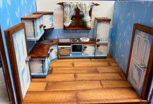 Lade das Bild in den Galerie-Viewer, Kühlschrank und Küchenschrank für Puppenhaus