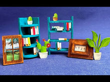 Laden und Abspielen von Videos im Galerie-Viewer, Regale, Bilderrahmen, Fenster, Topfpflanzen und Zubehör für Puppenhaus