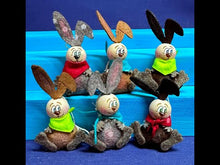 Laden und Abspielen von Videos im Galerie-Viewer, Hasen zum Fädeln aus Filz, 6er Set