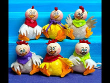 Laden und Abspielen von Videos im Galerie-Viewer, Küken / Hühner zum Fädeln aus Filz, 6er Set