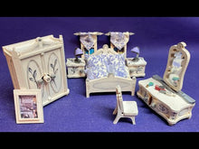 Laden und Abspielen von Videos im Galerie-Viewer, Doppelbett mit Nachtschränke für Puppenhaus