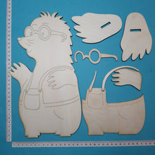 Lade das Bild in den Galerie-Viewer, Maulwurf als Standfigur aus Holz