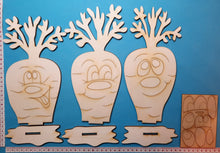 Lade das Bild in den Galerie-Viewer, Karotten mit Gesicht