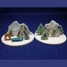 Lade das Bild in den Galerie-Viewer, 2 x Mini-Diorama aus Holz