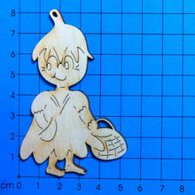 Lade das Bild in den Galerie-Viewer, Blumenkind mit Korb aus Holz