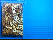 Lade das Bild in den Galerie-Viewer, Zahlen: Blockschrift in Größe und Ziffer wählbar