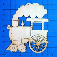 Lade das Bild in den Galerie-Viewer, Dampflokomotive aus Holz