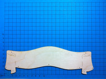 Lade das Bild in den Galerie-Viewer, Schild Schriftrolle aus Holz, schmal
