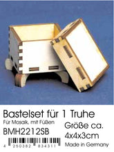 Lade das Bild in den Galerie-Viewer, Truhen, Griffelbox, Zettelbox mit und ohne Füße aus Holz