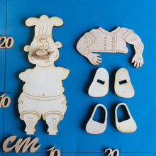 Lade das Bild in den Galerie-Viewer, Koch als Standfigur aus Holz Holzteile bemalen, Geschenk zum Geburtstag, Küchendeko basteln, Dekoration für die Küche, Koch aus Holz, Tischdeko selber machen, Basteln mit Holzteilen, Holzteilechen, Kleine Holzteile Küche, Basteln mit Holz, Basteln mit Kindern, Deko Bierfeste, Dekoration für die Küche, Deko Bierfeste, Kleine Holzteile Küche, Holzteile bemalen, Basteln mit Holz, Basteln mit Kindern, Geschenk zum Geburtstag, Basteln mit Holzteilen, Küchendeko basteln, Holzteilechen, Koch aus Holz, Tischdeko